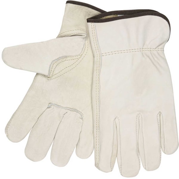 Mcr Safety Drivers Gloves, Leather, Yellow, XL 3211XL - main